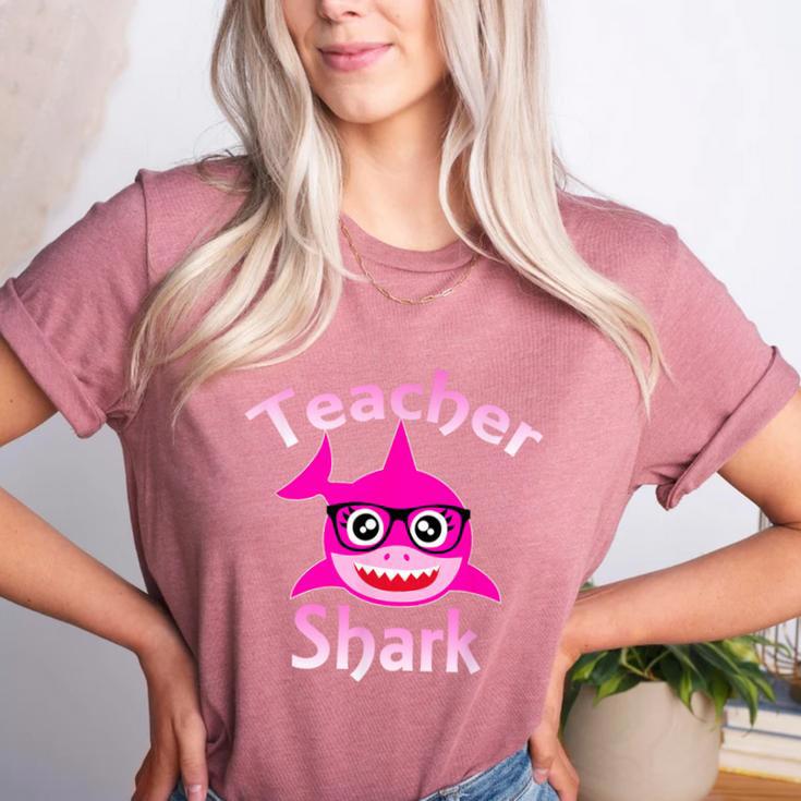 Teacher Shark Female Teacher Women's Heather T-Shirt Teacher Shark Female Teacher Women's Heather T-Shirt