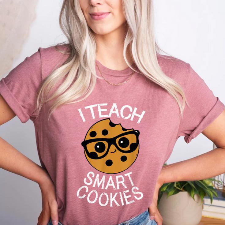 Teacher Shirt I Teach Smart Cookies Shirt Nerd Tee Women's Heather T-Shirt Teacher Shirt I Teach Smart Cookies Shirt Nerd Tee Women's Heather T-Shirt