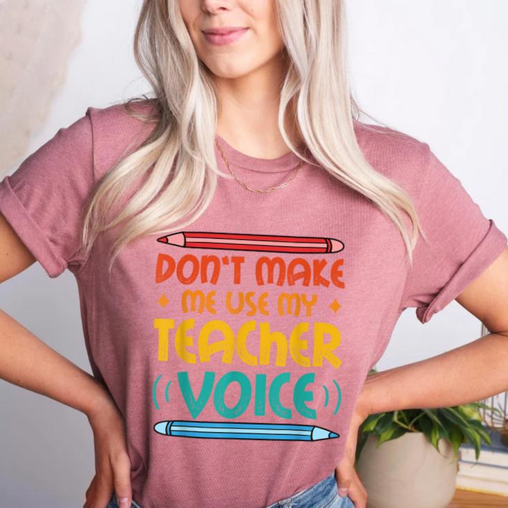 Teacher Voice Teacherlife Primary School Teacher Women's Heather T-Shirt