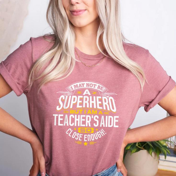 Teachers Aide Idea Professional Superhero Teachers Aides Men Women Women's Heather T-Shirt