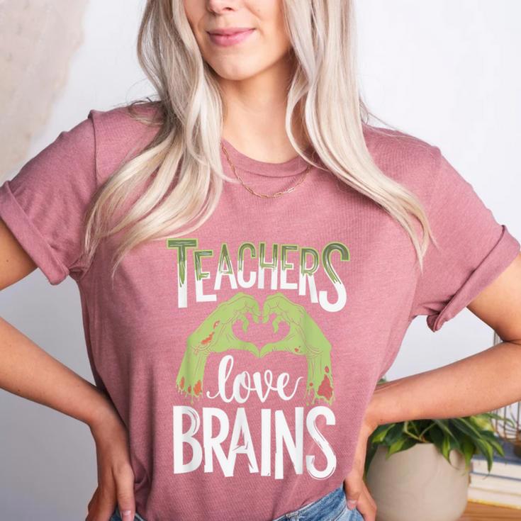 Teachers Love Zombie Teacher Halloween Fun Women's Heather T-Shirt