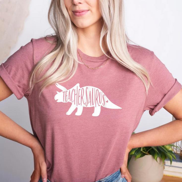 Teachersaurus Like A Normal Teacher Awesome Dinosaur Teacher Men Women Girls Kids Women's Heather T-Shirt Teachersaurus Like A Normal Teacher Awesome Dinosaur Teacher Men Women Girls Kids Women's Heather T-Shirt