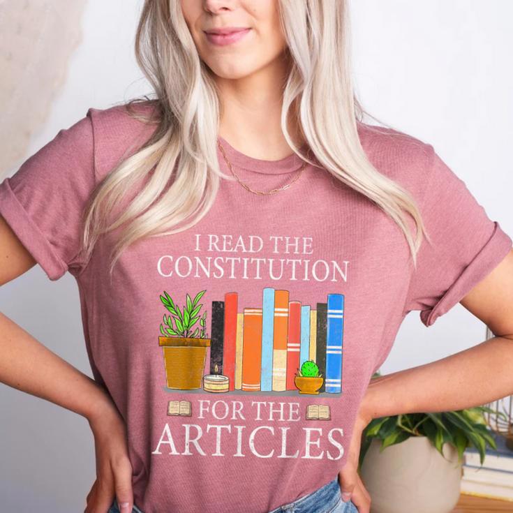 History Teacher I Read The Constitution For The Articles For Men Women Women's Heather T-Shirt History Teacher I Read The Constitution For The Articles For Men Women Women's Heather T-Shirt