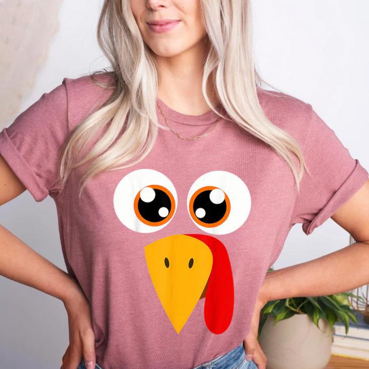 Turkey Face Halloween Costume Thanksgiving Teacher Nurse Women's Heather T-Shirt Turkey Face Halloween Costume Thanksgiving Teacher Nurse Women's Heather T-Shirt