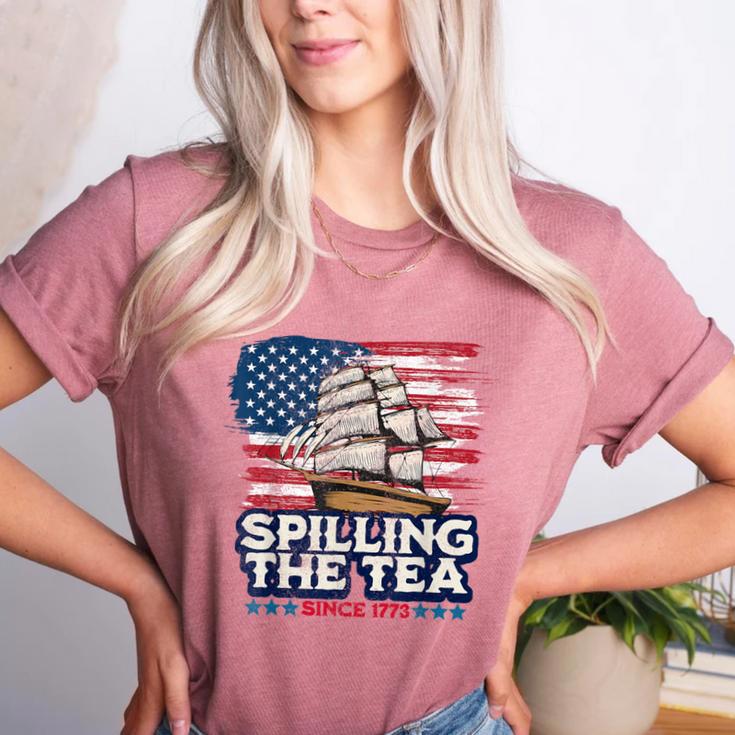US History Teacher Boston Spilling The Tea Since 1773 Women's Heather T-Shirt US History Teacher Boston Spilling The Tea Since 1773 Women's Heather T-Shirt