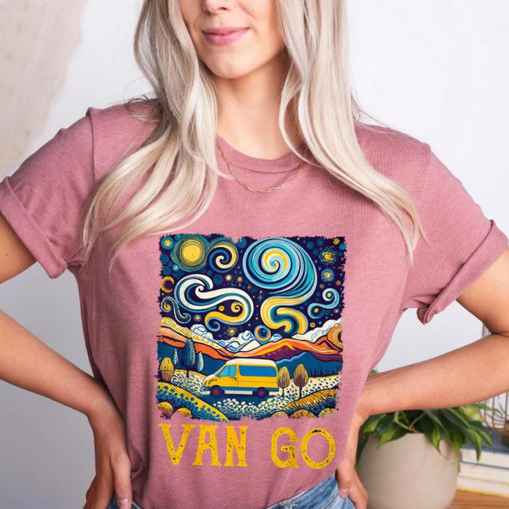 Van Go Vanlife Accessories Artist Art Teacher Women's Heather T-Shirt Van Go Vanlife Accessories Artist Art Teacher Women's Heather T-Shirt