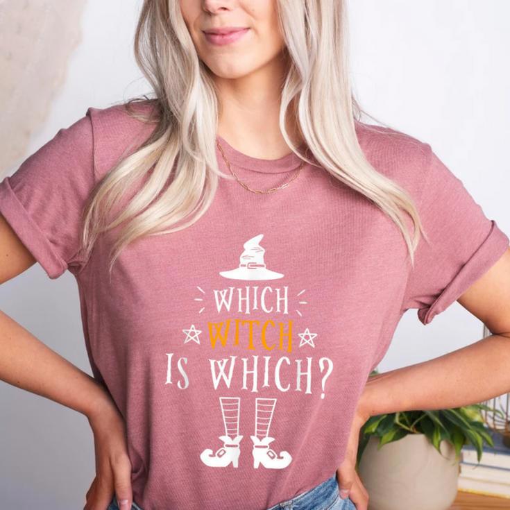 Which Witch Is Which Halloween Grammar Teacher Costume Women's Heather T-Shirt Which Witch Is Which Halloween Grammar Teacher Costume Women's Heather T-Shirt