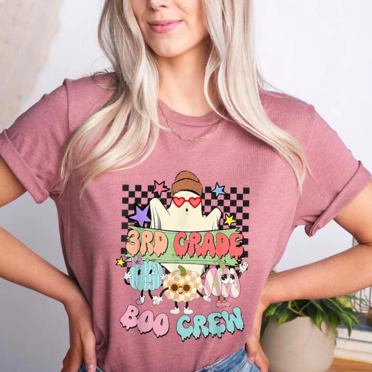 3rd Grade Boo Crew Third Grade Halloween Costume Teacher Kid Women's Heather T-Shirt