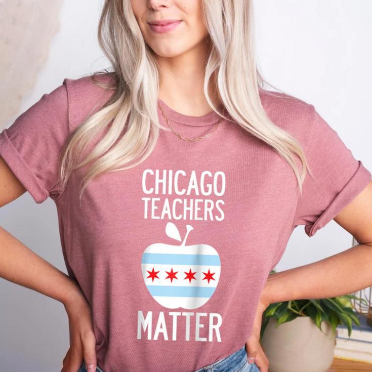 Chicago Teachers Matter Support Union Education Red For Ed Raglan Baseball Tee Women's Heather T-Shirt