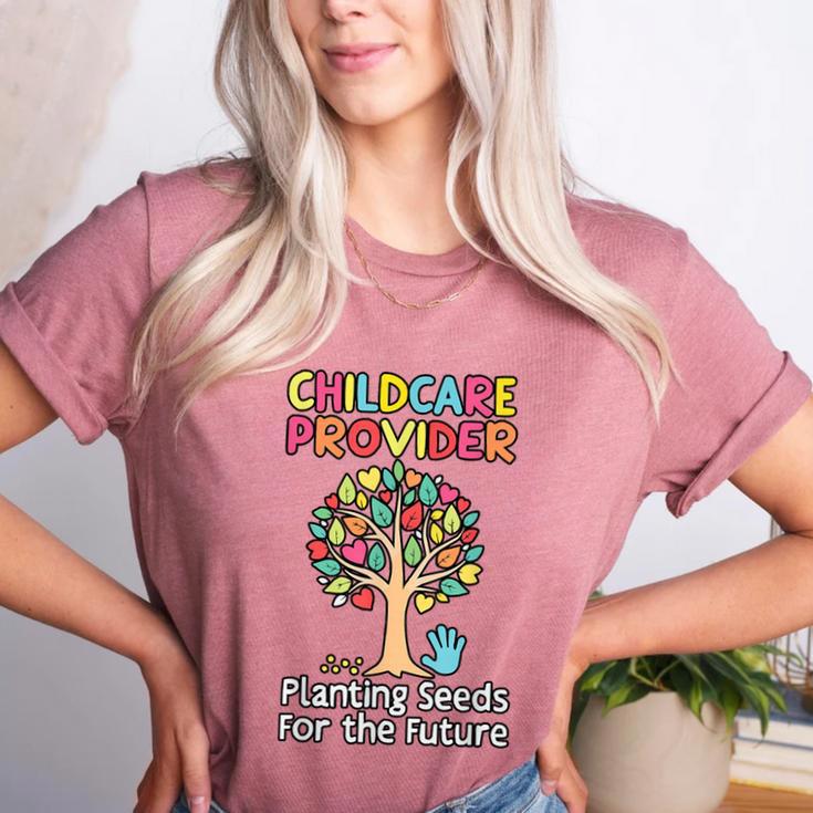 Childcare Provider Job Daycare Provider Daycare Teacher Women's Heather T-Shirt