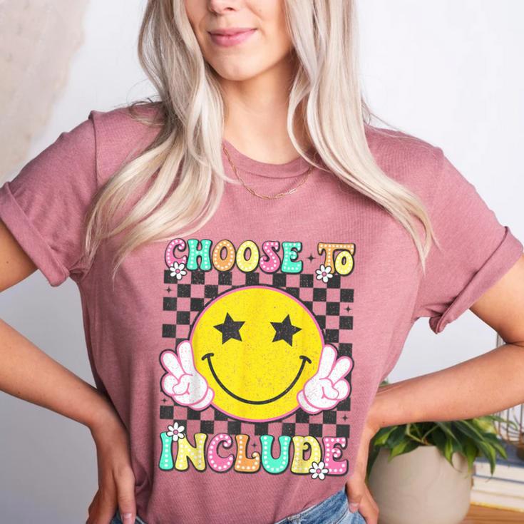 Choose To Include Special Education Teacher Autism Awareness Women's Heather T-Shirt
