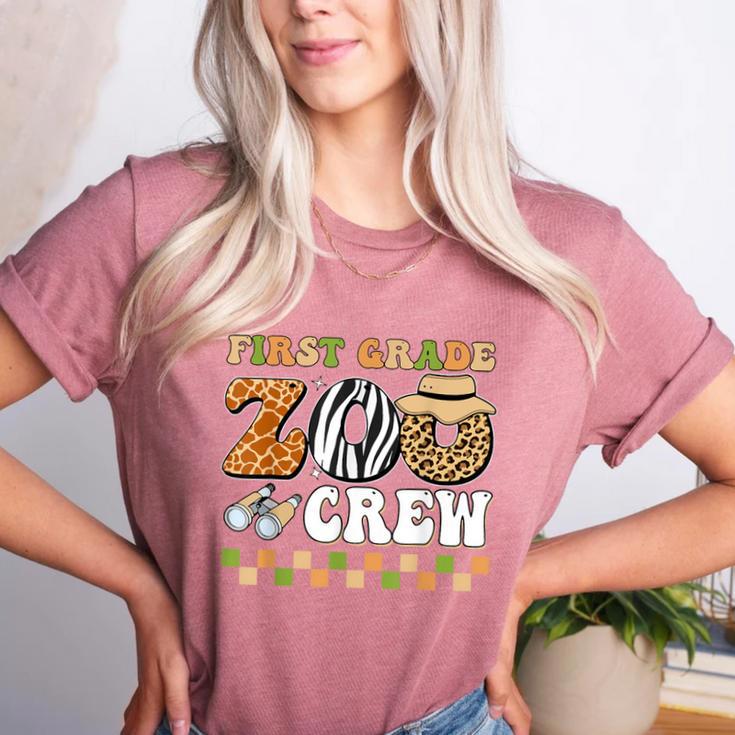 Field Zoo Trip Teacher First Grade Crew Back To School Women's Heather T-Shirt