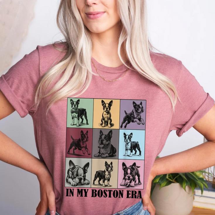 Funny Boston Terrier Quote In My Boston Terrier Era Cool Dog Men Women Women's Heather T-Shirt