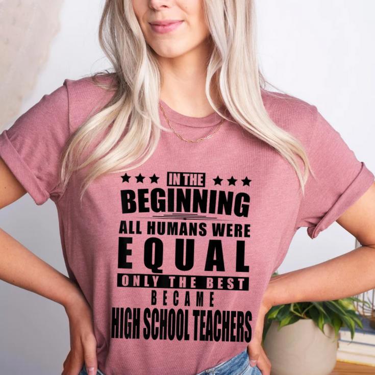 High School Teacher Personalized Women's Heather T-Shirt