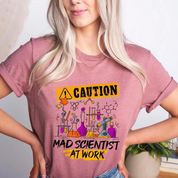 Mad Scientist Halloween Costume Science Teacher Women's Heather T-Shirt