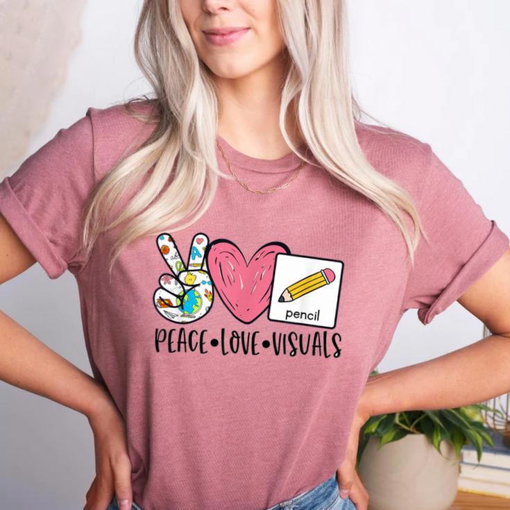 Peace Love Visuals Special Education Teacher Dream Team Women's Heather T-Shirt
