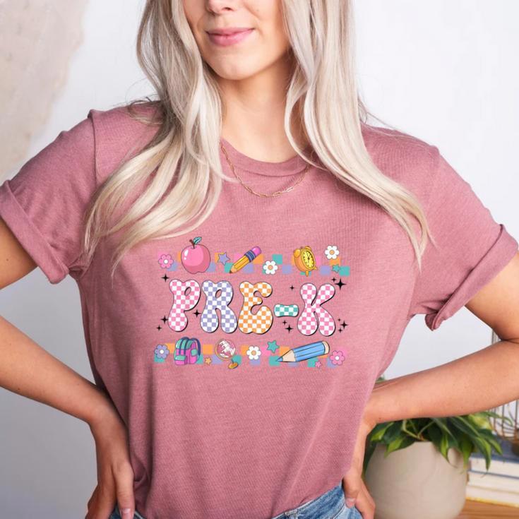 Pre-K Back To School Teachers Kids 1st Day Of School Women's Heather T-Shirt