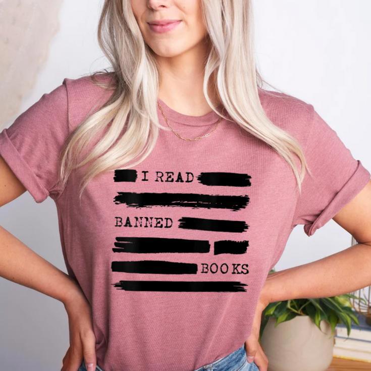 I Read Banned Books Banned Books Week Librarian Teacher Women's Heather T-Shirt
