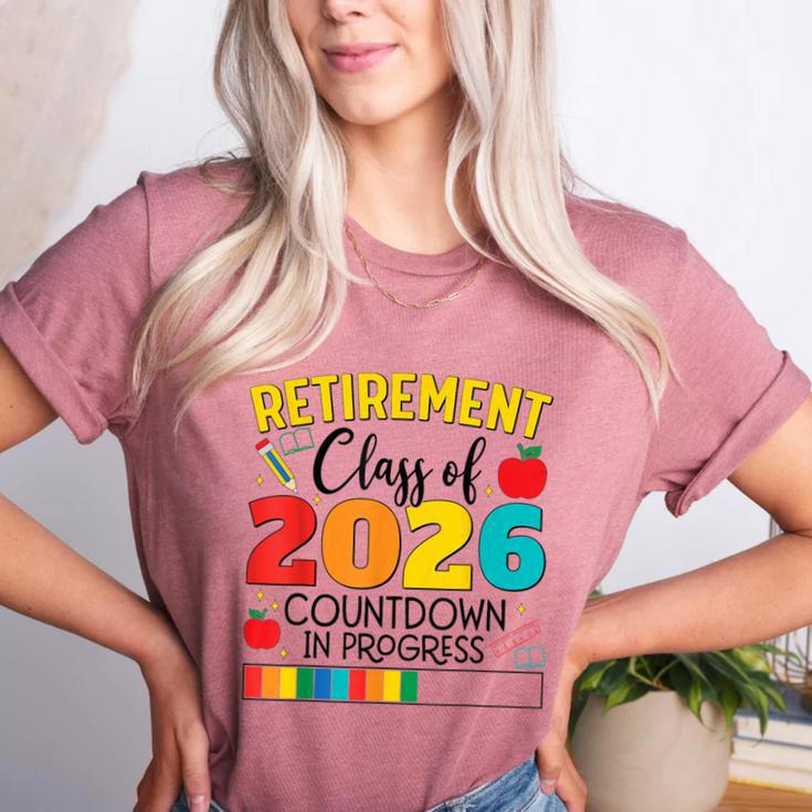 Retirement Class Of 2026 Countdown In Progress Teacher Women's Heather T-Shirt