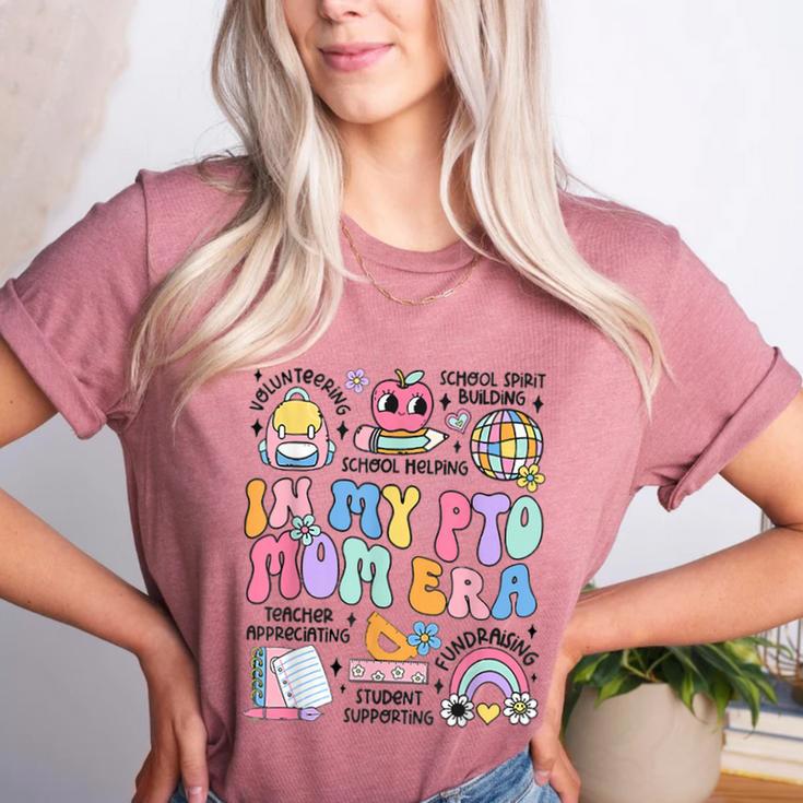 Retro In My PTO Mom Era Parent Organization Team Teacher Women's Heather T-Shirt