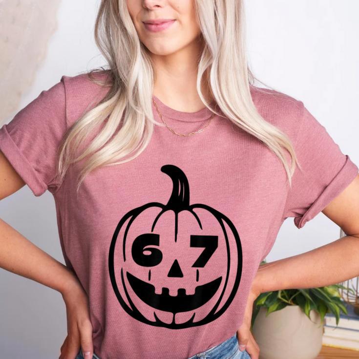 Six Seven Halloween Costume For Students Teachers Women's Heather T-Shirt