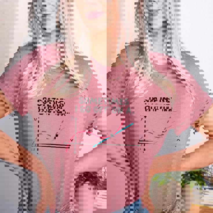 Sometimes I Go Off On a Tangent Math Teacher T Shirts Men Women Girls Kids Women&#x27;s Heather T-Shirt