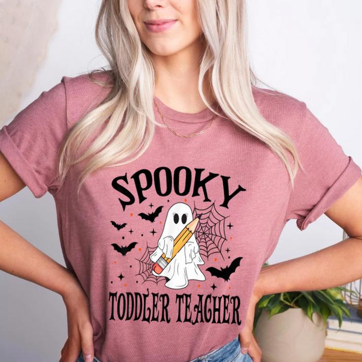 Spooky Toddler Teacher Halloween School Women's Heather T-Shirt