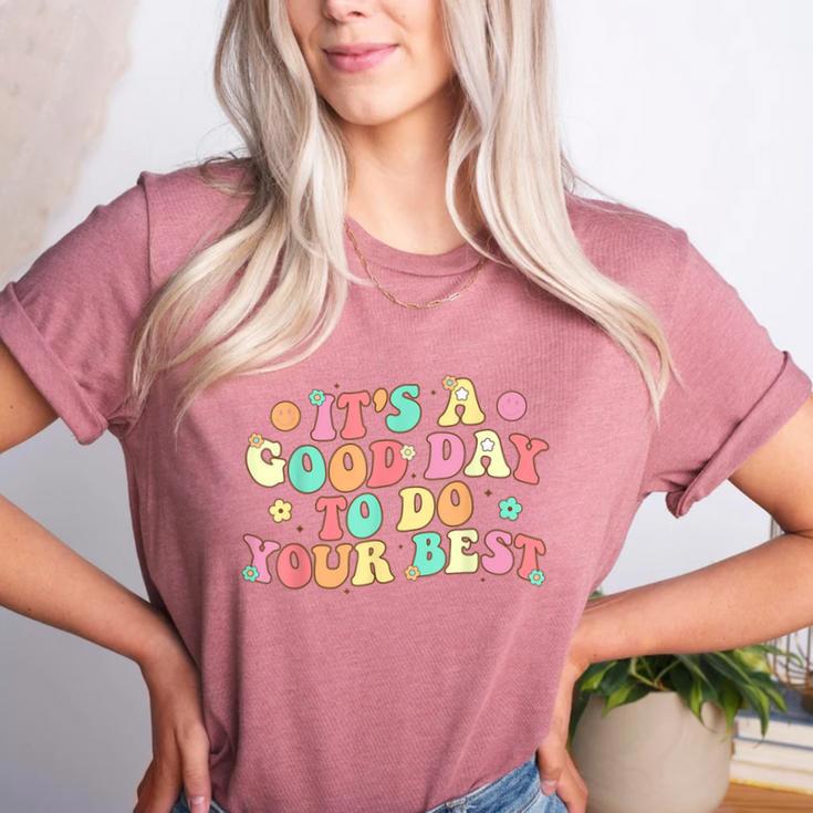 Teacher Testing Shirt It's A Good Day To Do Best Groovy Women's Heather T-Shirt