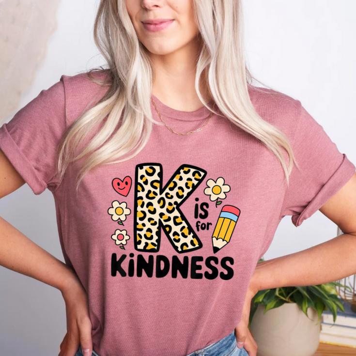 Unity Day Design Kindness Orange Teacher Kids Be Kind Women's Heather T-Shirt