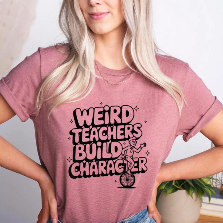 Weird Teachers Build Character School Pun Women's Heather T-Shirt