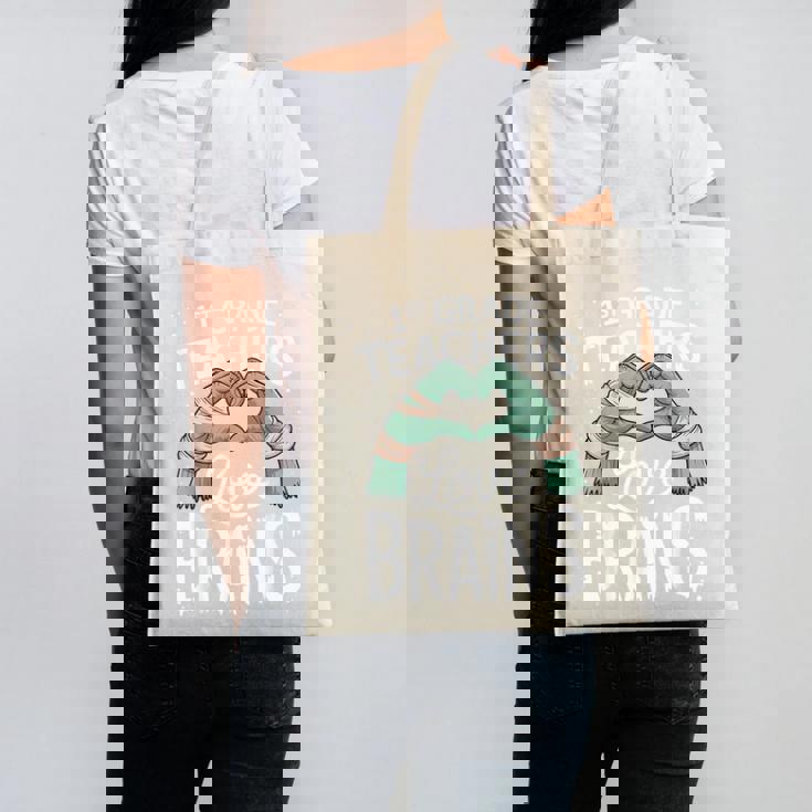 1st Grade Teachers Love Brains Shirt Halloween Teacher Canvas Tote Bag