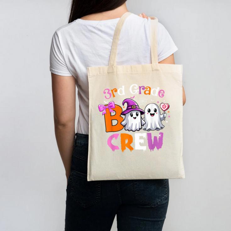3rd Grade Boo Crew Third Grade Halloween Costume Teacher Kid Canvas Tote Bag