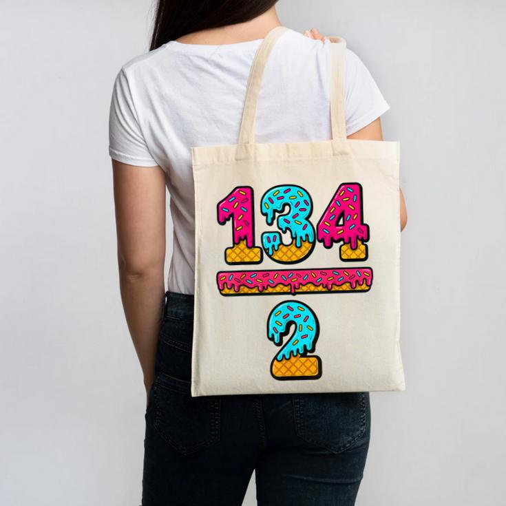 67 Ice Cream Drip Meme Division Math Teacher Gen Alpha Slang Canvas Tote Bag
