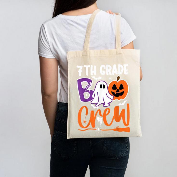 7th Grade Boo Crew Teacher Student Halloween Costume Canvas Tote Bag