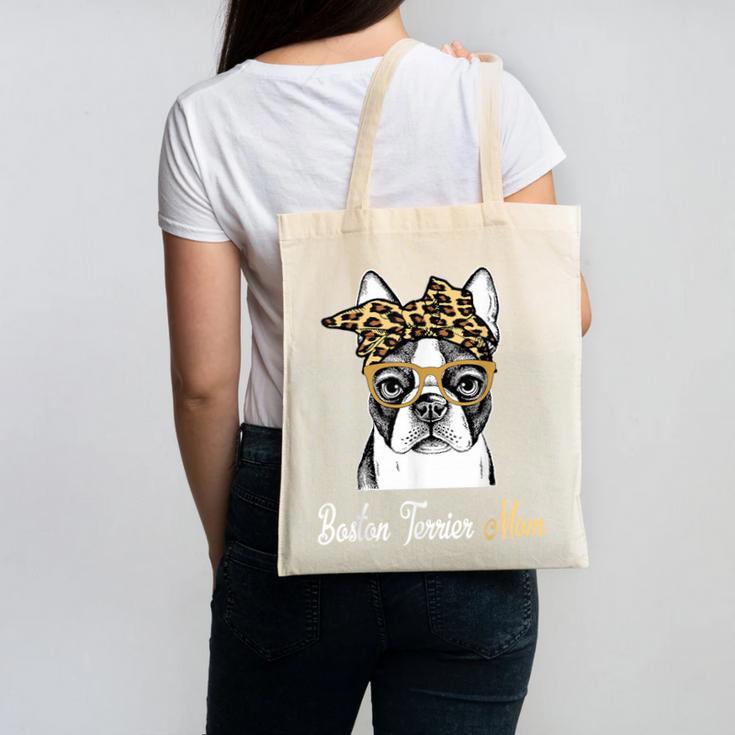 Birthday And Mother's Day -Boston Terrier Mom Canvas Tote Bag