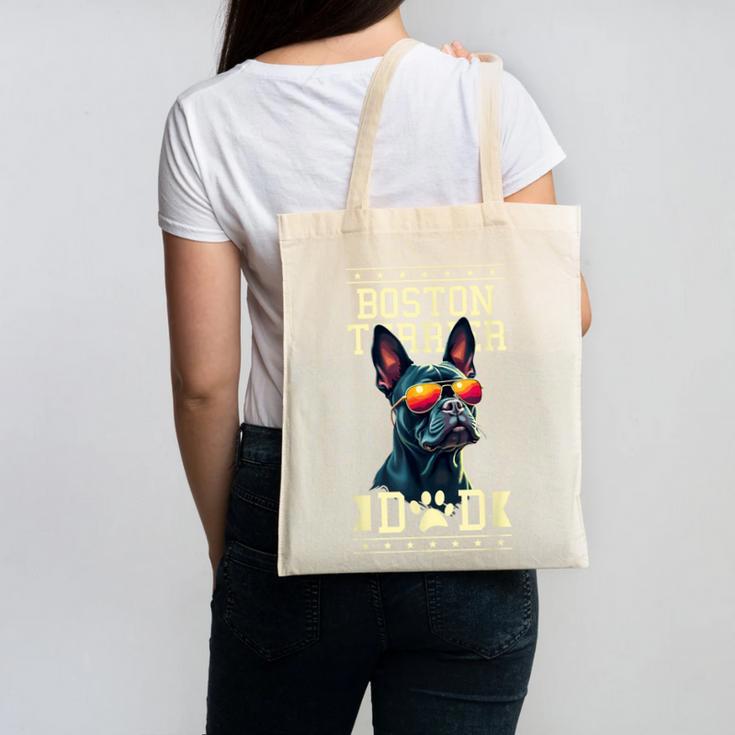Boston Terrier Dad Boston Bull Bostie Dog Canvas Tote Bag