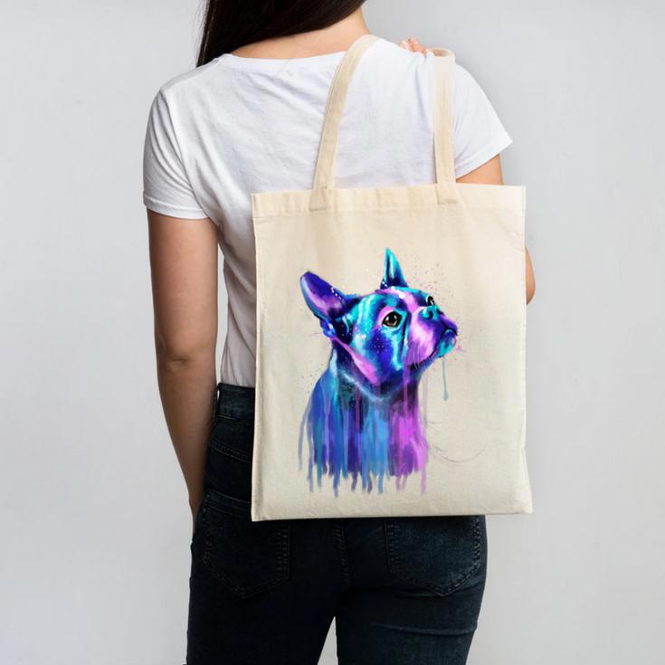 Boston Terrier Dog For a Boston Terrier Mom Canvas Tote Bag