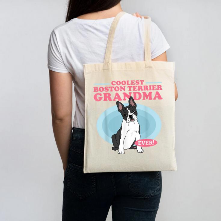 Boston Terrier Grandma Bostie Dog Owner Boston Terrier Men Women Canvas Tote Bag
