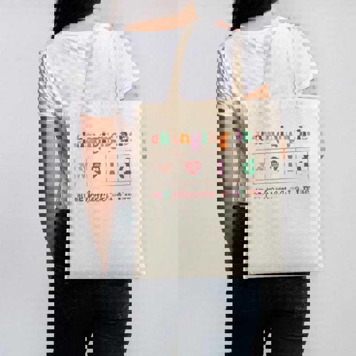 Changing The World One Phoneme At a Time Phonics Teacher Men Women Girls Kids Canvas Tote Bag