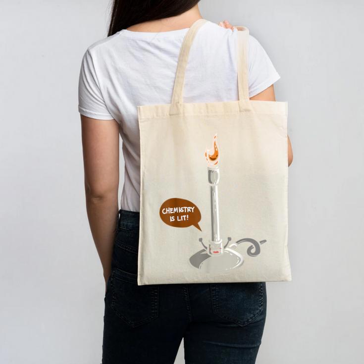 Chemistry Burner Science Lover Biology Chemistry Teacher Canvas Tote Bag
