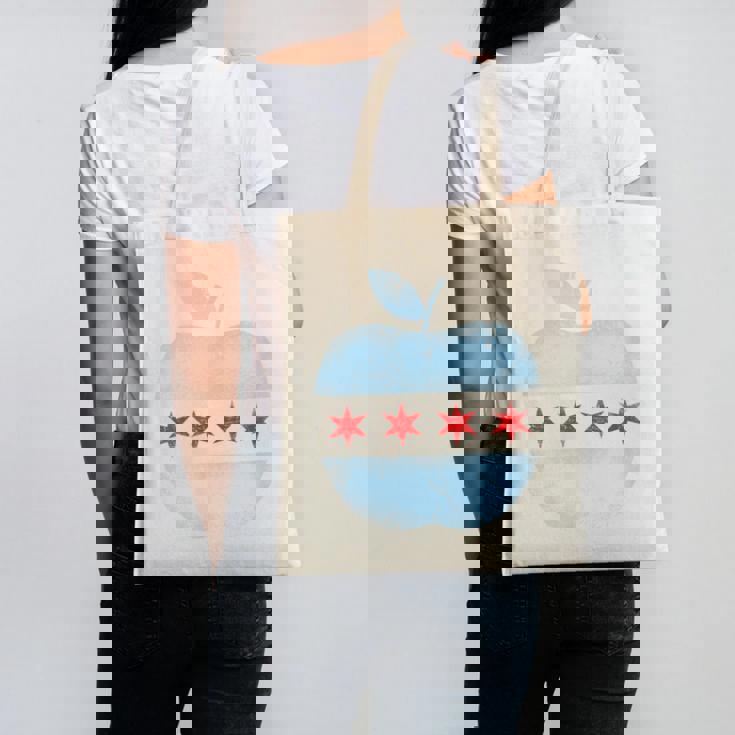 Chicago Flag Teacher School Cute Canvas Tote Bag