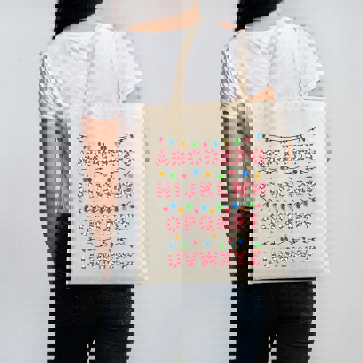 Christmas Alphabet Candy Cane Teachers Students Candy Cane For Men Women Kids Canvas Tote Bag