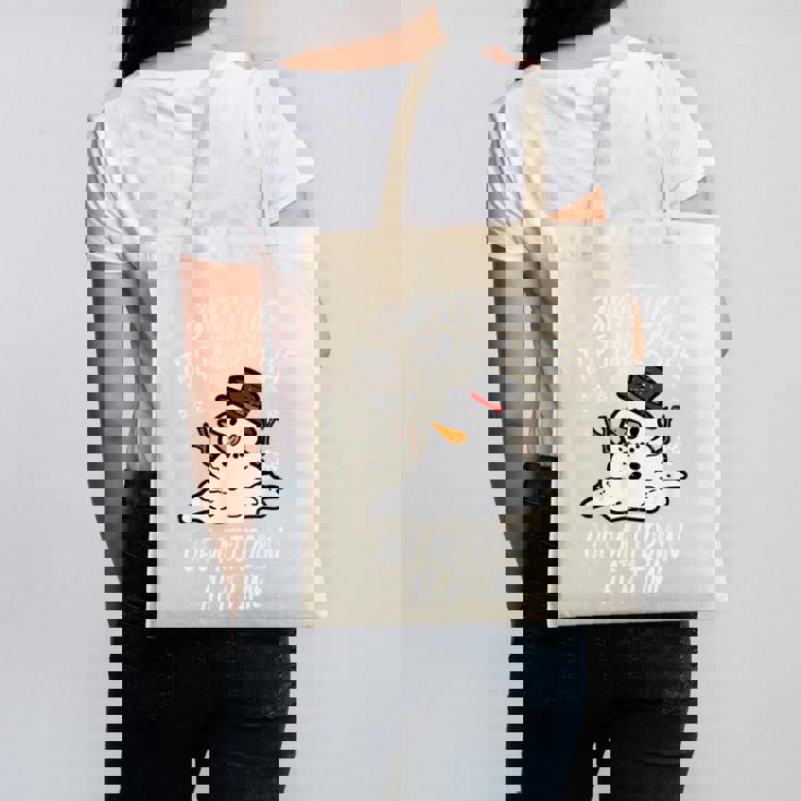 Christmas Surviving Teacher Life Meltdown Xmas Women Men Canvas Tote Bag