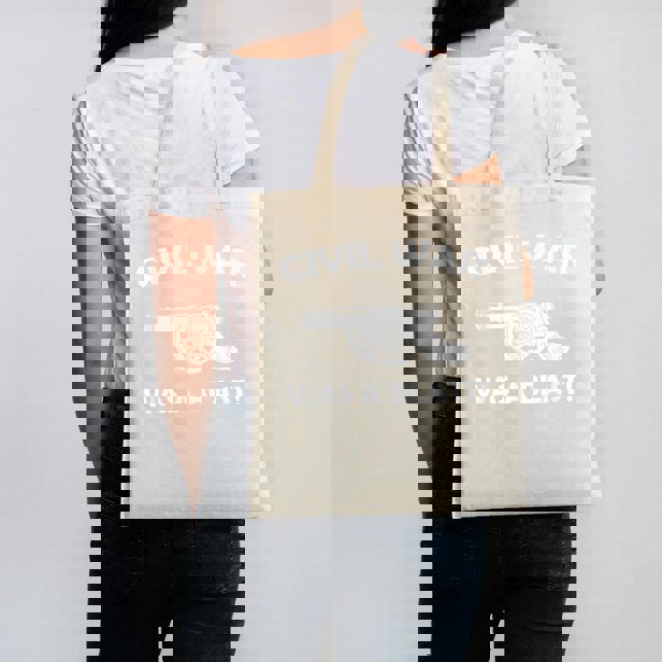 Civil War It Was A Blast History Teacher T-Shirt Canvas Tote Bag