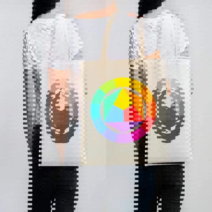 Color Wheel Palette Shirt Artist Painter Art Teacher Tshirt Canvas Tote Bag