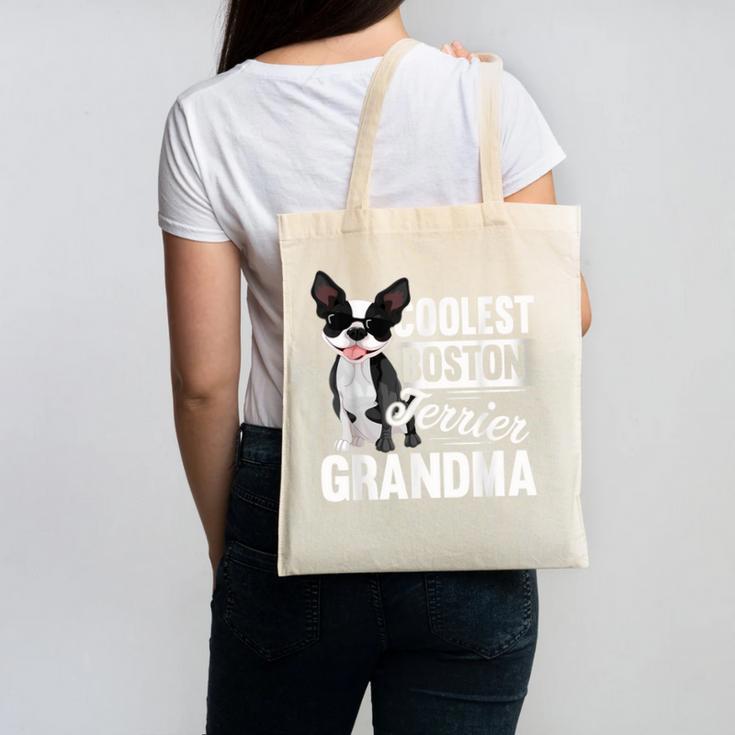 Coolest Boston Terrier Grandma Dog Canvas Tote Bag