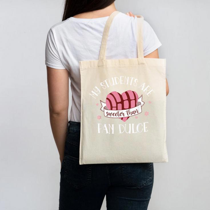 Cute Spanish Teacher Dual Language Bilingual Teacher Men Women Canvas Tote Bag