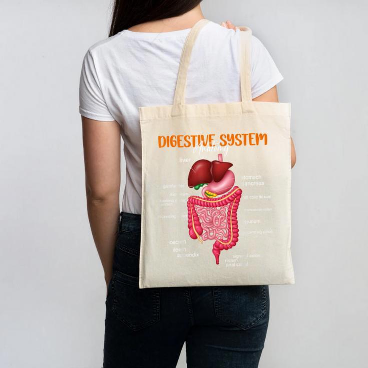 Digestive System Anatomy Anatomical Biology Teacher Canvas Tote Bag