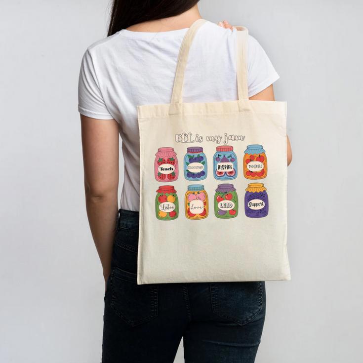 ELL Is My Jam English Language Learner Aide ELL Teacher Canvas Tote Bag
