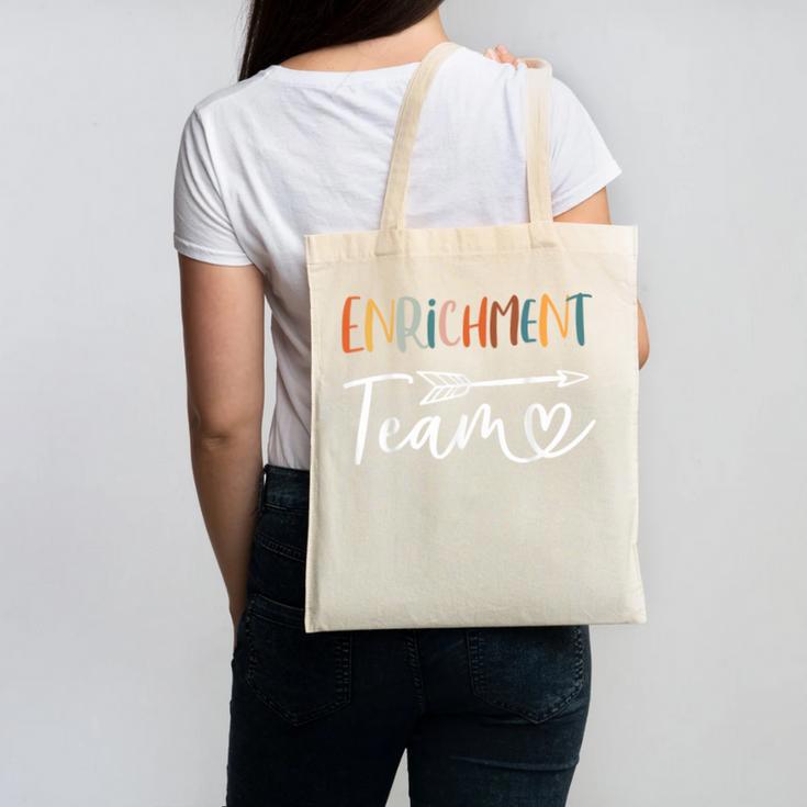Enrichment Team Enrichment Coordinator Teacher Squad Canvas Tote Bag